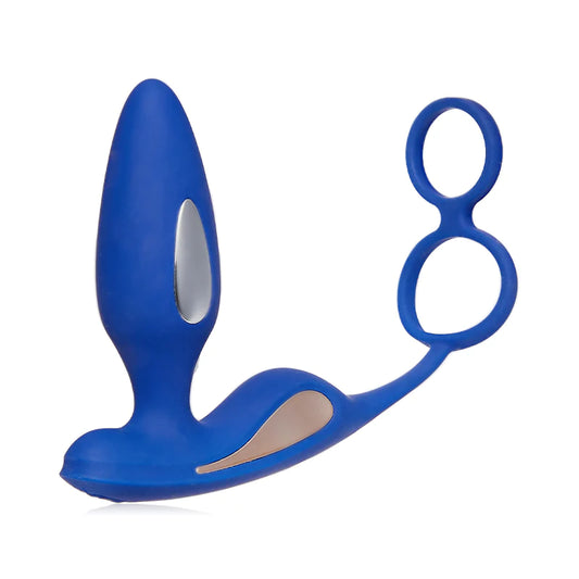 2 en 1 vibrador de próstata choque eléctrico