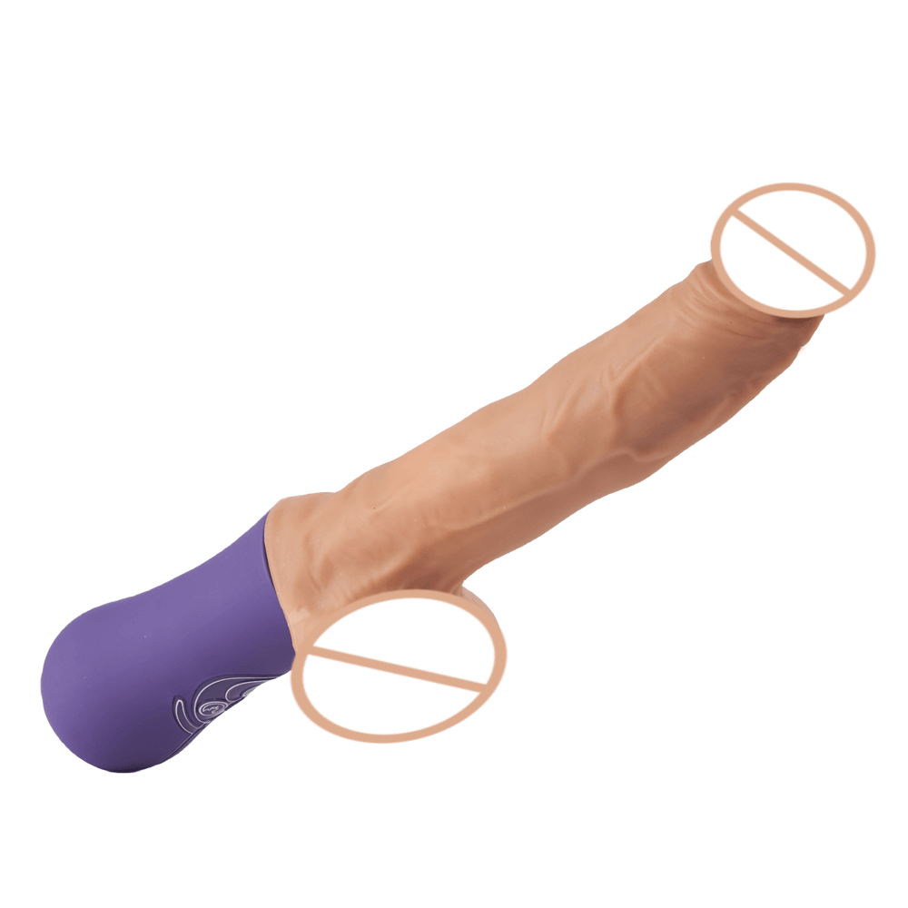 3 IN 1 Realistischer Dildo 6 Stoßen 10 Vibrieren - Seekheart