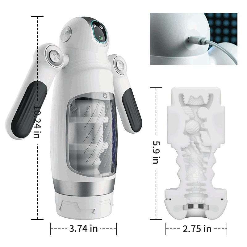 Empuñadura automática Mastubator 13 Vibración 7 Bumping