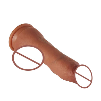 Realistic dildo with plump testicles 3.5 CM