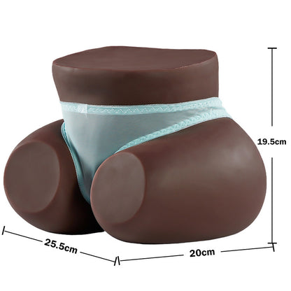 Mantou Bruinachtig-zwart 1:1 Realistische Masturbator 5 kg